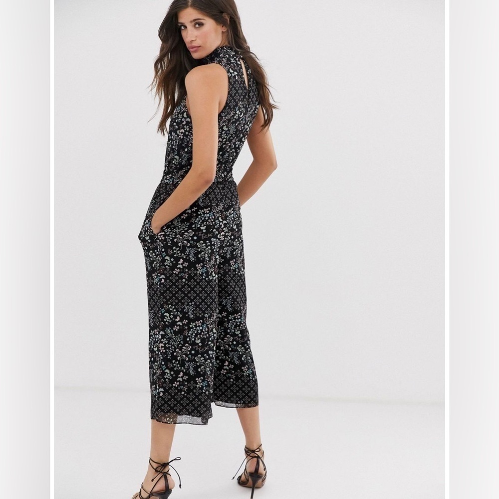 Ted Baker Marcila Hazel Halter Neck Wide Leg Floral Jumpsuit - XS - Picture 8 of 14